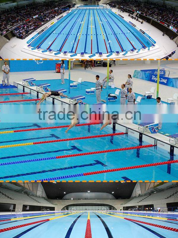 Swimming pool float line six diamond shape lane rope