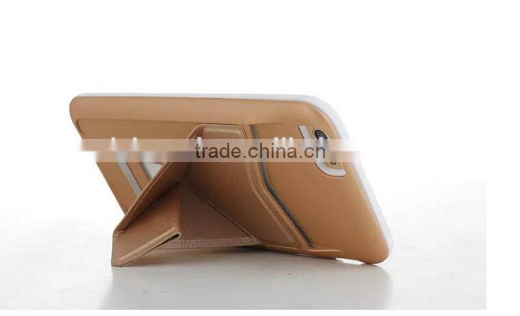 Luxury Original Brand Cell Phone Case PU Leather+PC Cover With Card Bag For IPhone 6 6Plus Protect Magnetic Stand Case