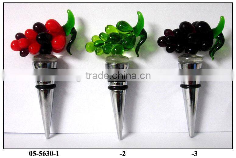 hand made glass bottle stopper