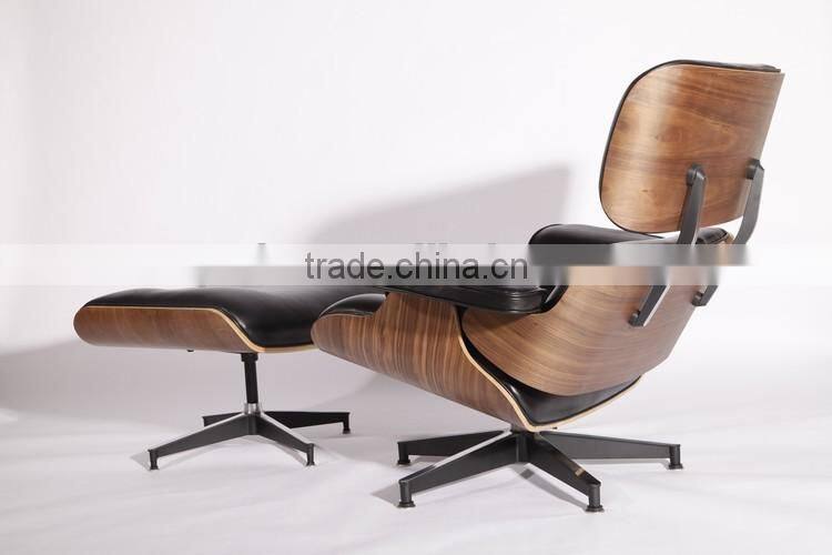 China manufacturer best selling replica charles emes chair lounge with footrest