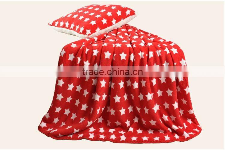 Fashion China New 2Ply Berber Fleece Pillow Blanket
