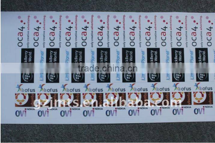 Vinyl stickers , Escalator handrail advertising film