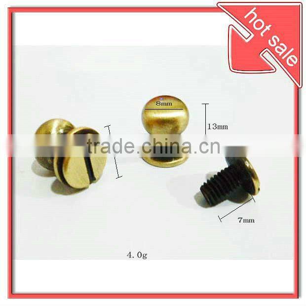 brass bag/handbag screws rivets,screw rivets for leather bags