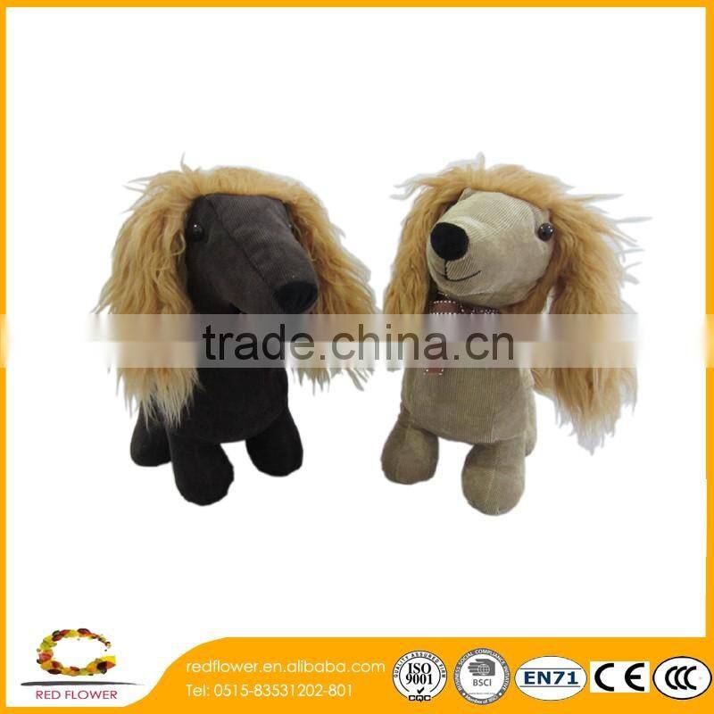 Hair Dog Stuffed Plush Toy Door Stop