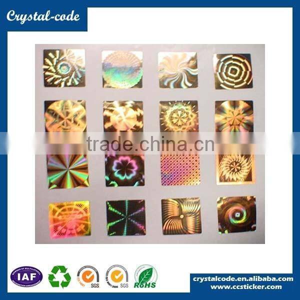Color printing 3d technology logo hologram label