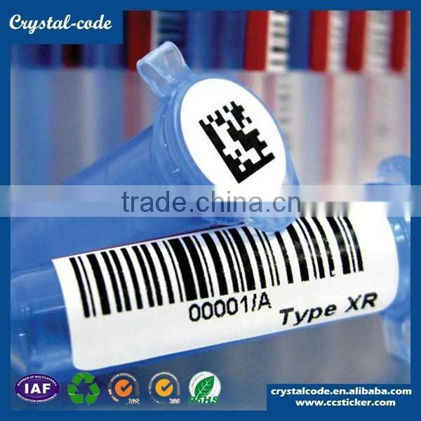 Blank strong barcode adhesive blood bag label for medicine blood bag