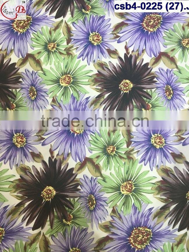 csb4-0225 (22-27) March purchasing Africa Flower print wax with embroidered jacquard style fashion wax fabric guangzhou wholesa