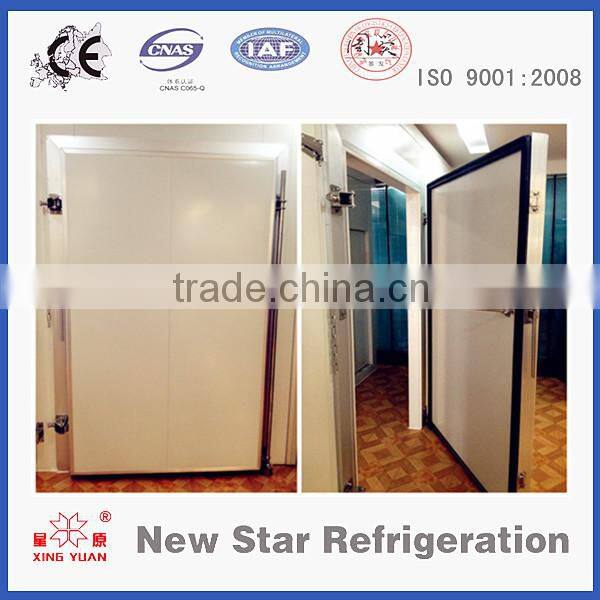 100mm door leaf cold store room sliding door with pu panel