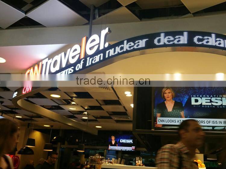 indoor full color P7.62 flexible LED sign programable display