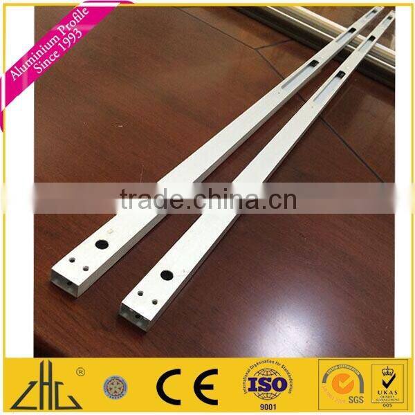 Wow!! 6063T5 aluminium handrail hollow section manufacturer , extruded aluminium hole punch machined , aluminium flat bar sizes