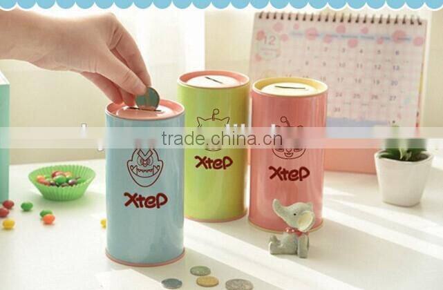 Factory/Cartoon style material tinplate Piggy bank