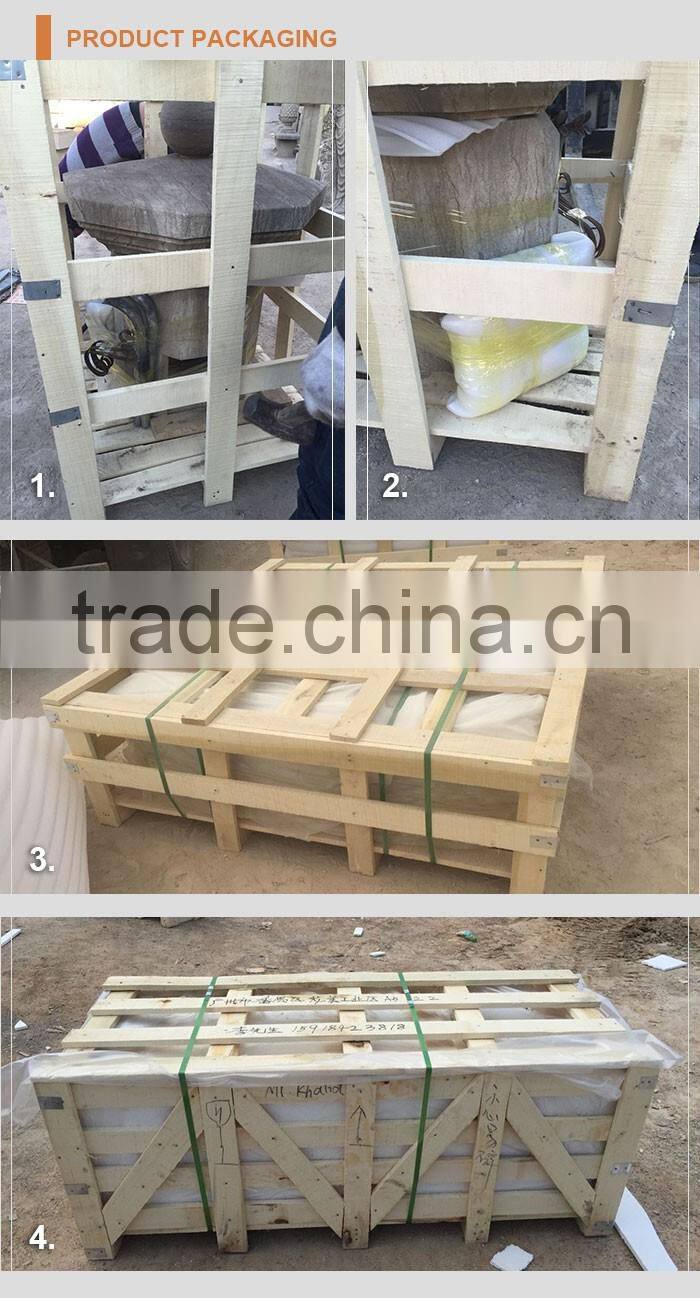 Axed Natural Marble Sitting Giant Buddha Statue