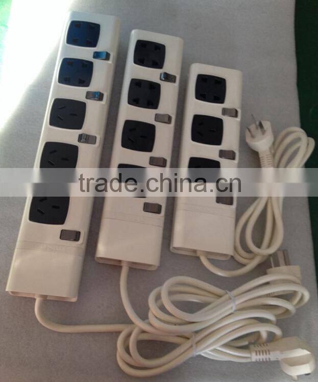 New design high quality 3 core electric power extension sockets outlet,UK, Multi,EU