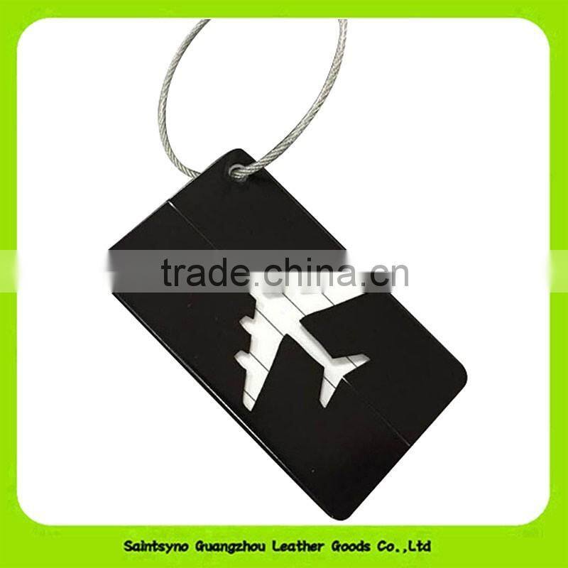 16030 Custom braned teco-friendly travel hotel gifts brown leather airport luggage tag