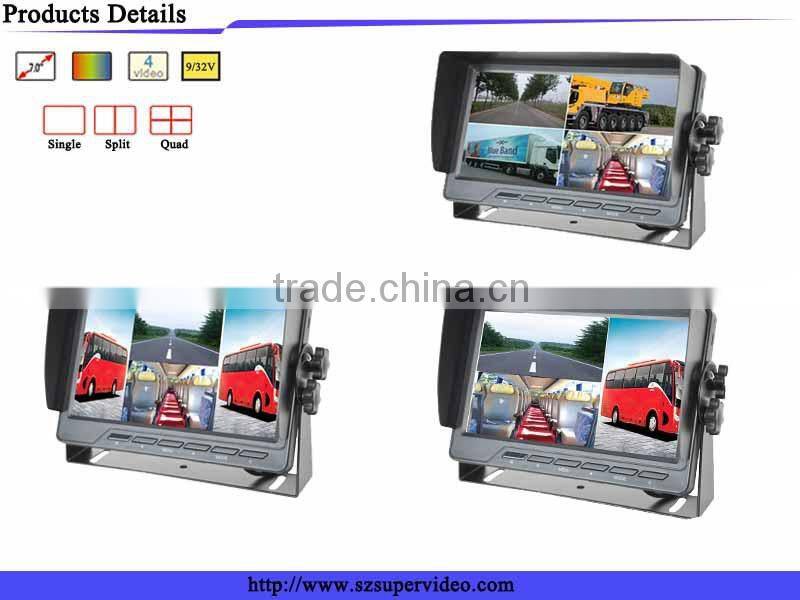 7 Inch Monitor with a Split Screen for up to 4 Backup Cameras CS-S751TMQ