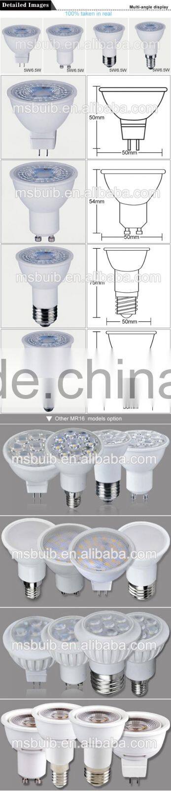 Jiaxing LED spotlight MR16 LED small bulb E14 COB Lens 7W TUV CE approved