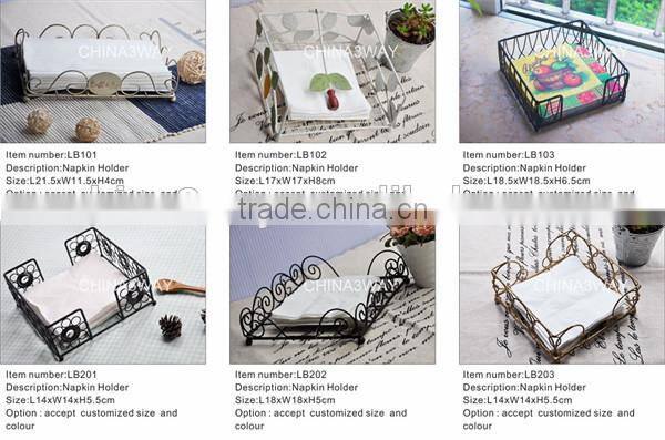 Resraurant wire metal towel holder