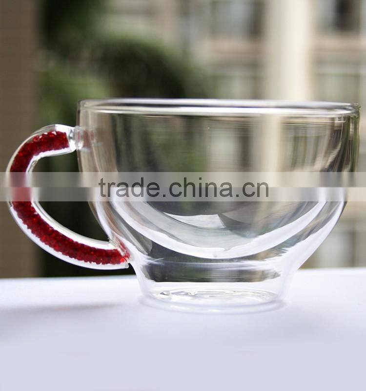 Promotional wholesale ECO friendly fashion glass coffee cup coffee cup and saucer coffee cup sleeves