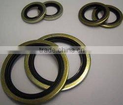 OEM China manufacturers steel flat round rubber bonded sealing washer wholesale