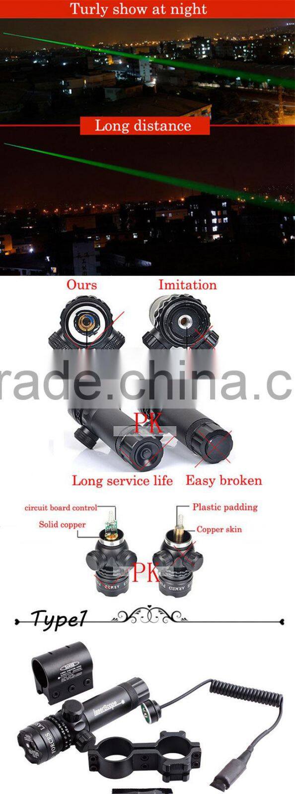 BIJIA tactical green red mil dot laser sight scope