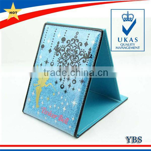 Factory Direct Sale Custom Desktop Makeup Mirror Leather Cosmetic Mirror