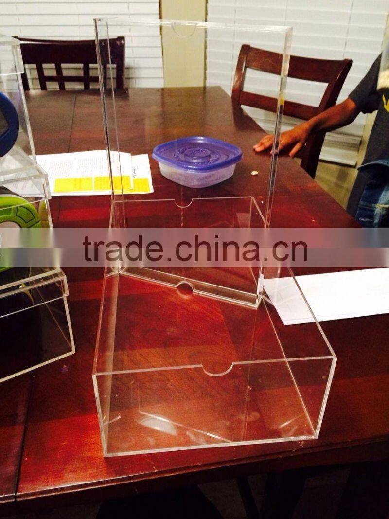 CLEAR ACRYLIC DISPLAY SHOE CASES BOX