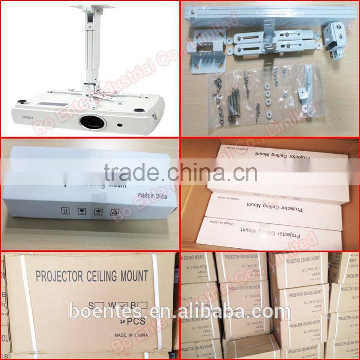 43~65 cm Cable Hidden Wall/Ceiling Mount Projector Mounting Bracket for Office Presentation Equipment