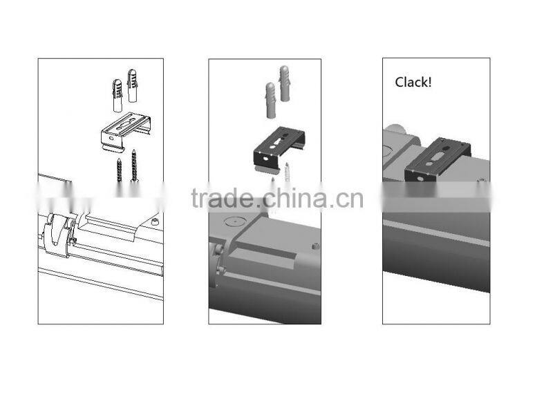 2 foot IP65 waterproof lighting fixture 2*18W