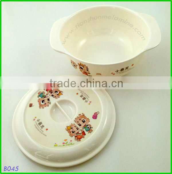melamine soup bowl with handles