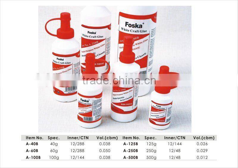 Non-toxic different volume white glue