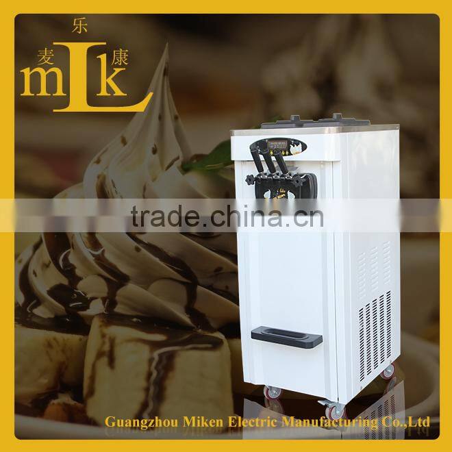 Floor Stand Soft Serve Machine White Color