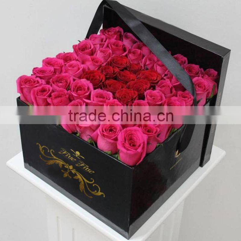 Luxury rose packaging box or flower boxes in handmade