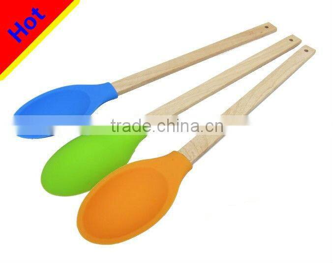 food grade cooking non-stick silicone cooking spoon