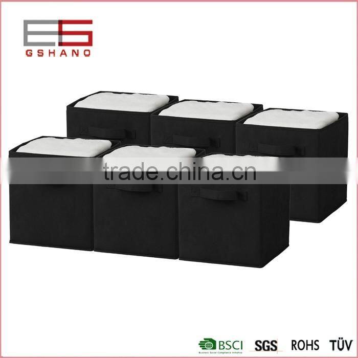 Household factory price nonwoven canvas material cloth storage box