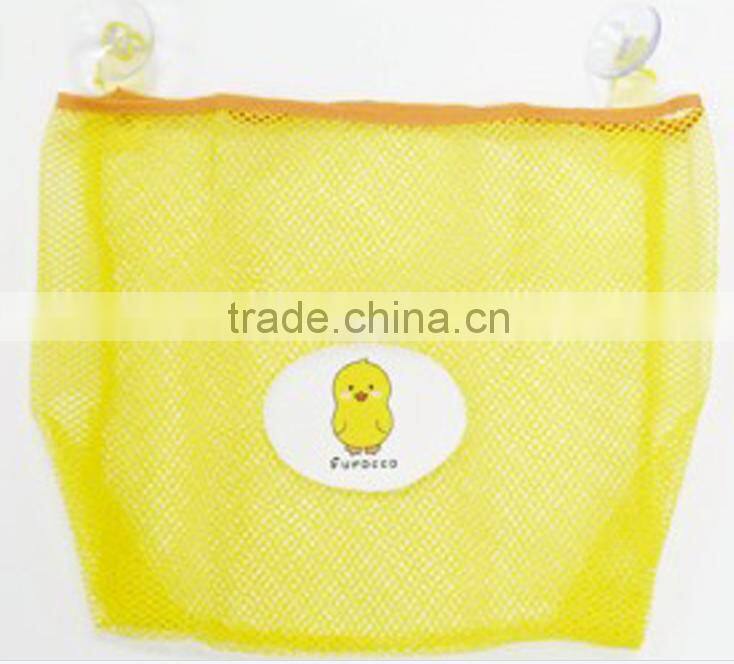 Polyester mesh Bathroom toys mesh bag organzier ,storage Bag for washing accessories