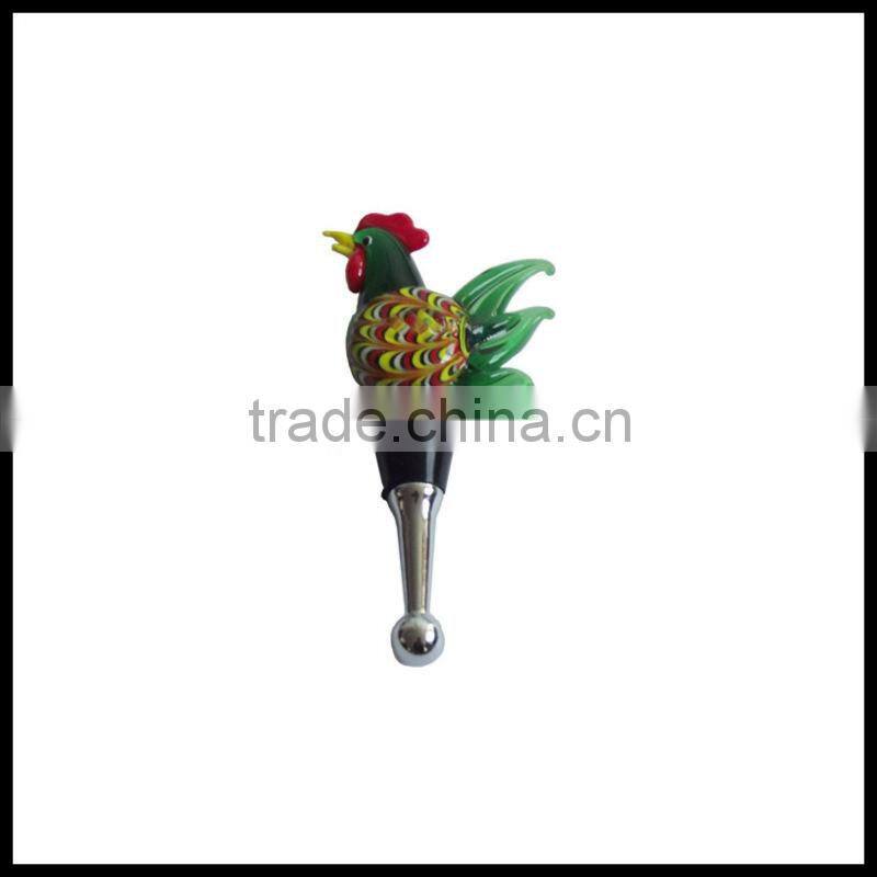 chicken wine stopper,animal wine stopper,glass wine stopper