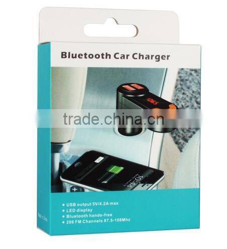 Factory supply, Car Kit MP3 Player Wireless Hands-free Bluetooth FM Transmitter, New arrival