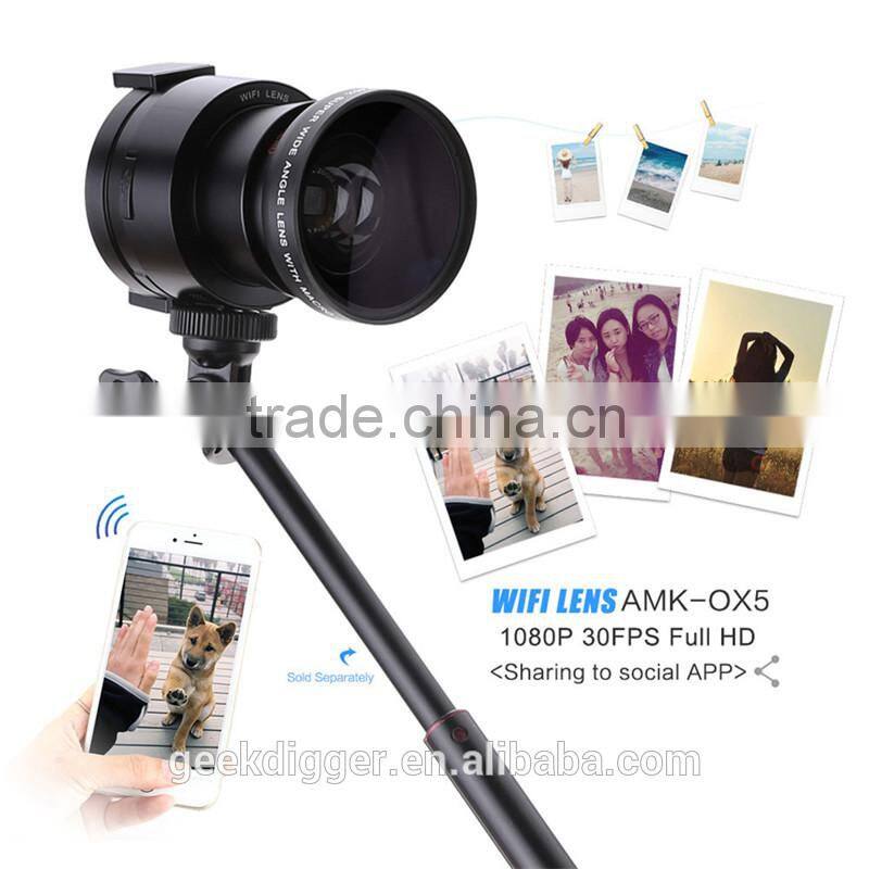 AMKOV OX5 4X digital 5X Optical Zoom Digital Camera 120 Degree Wide Angle Lens 20MP Full HD 1080P 30fps