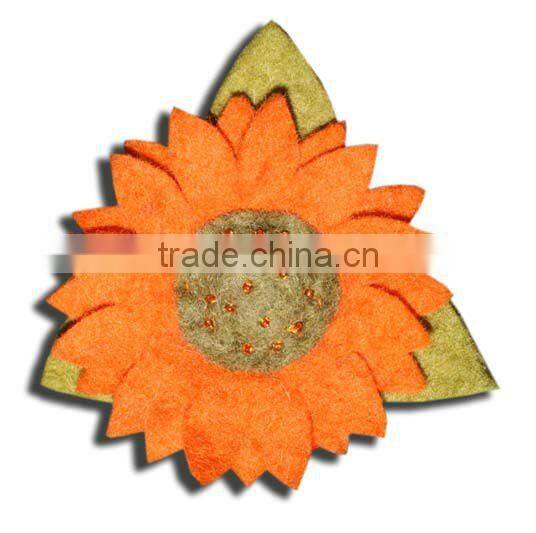 Felt Flower Brooch