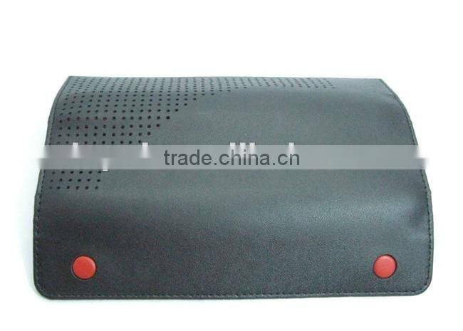 mini foldable 100 leather color pencil bag for single pen