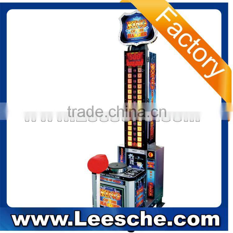 2015 news latter trade assurance coin operated game machine indoor amusement equipment king of the hammer arcade game machine