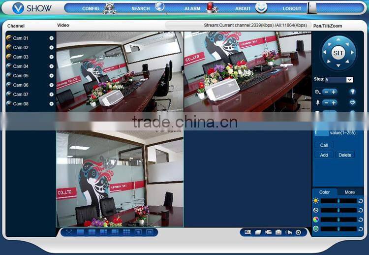 LS VISION 8ch 1080p POE NVR, plug and play onvif p2p NVR, face detection nvr