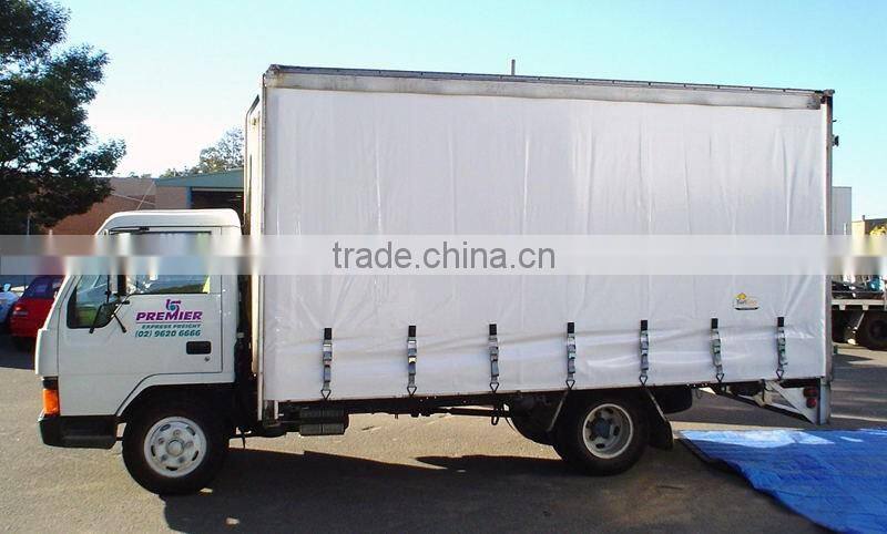 Super Quality Fire Retardant Waterproof Truck Side Curtains Tarpaulin, Durable Printed Container Side Curtain Tarpaulin