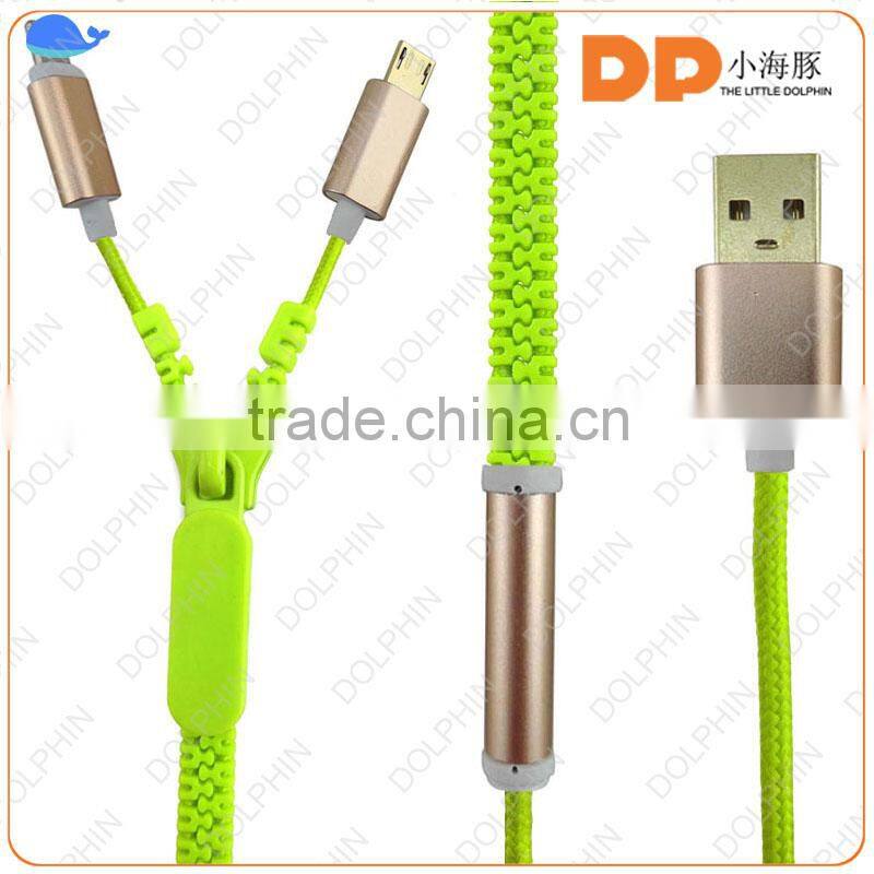 both ends micro and 5 pin usb zipper type c cable suitable for apple usb cable for android phone