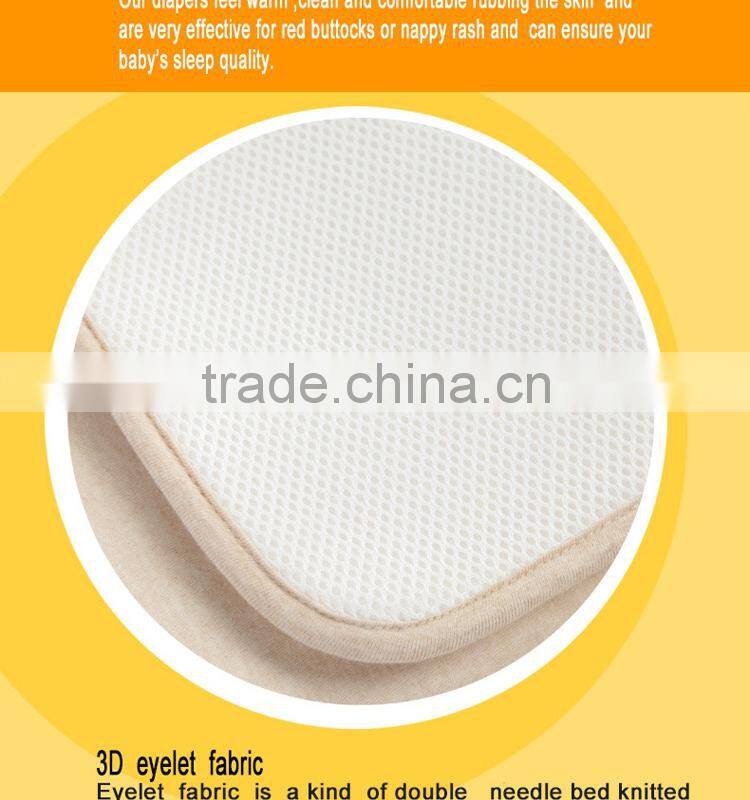 colored cotton tpu 3D water-proof baby changing pads mat