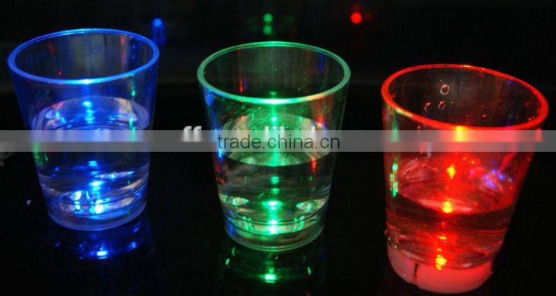 Promotional light up Multi color led shot glass