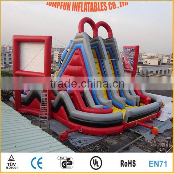 JFIP-183 INFLATABLE SLIDE AND OBSTACLE COURSE,CHILDREN PLAY ZONE INFLATABLE AIR BOUNCER/FUN CITY