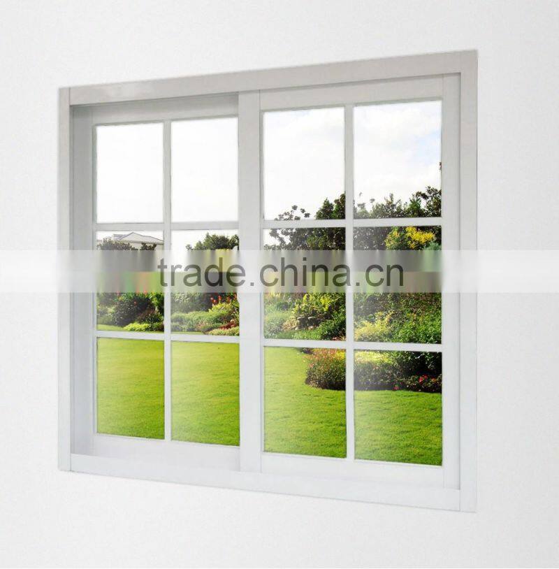 America Style Used Aluminum Single Tempered Glass Window