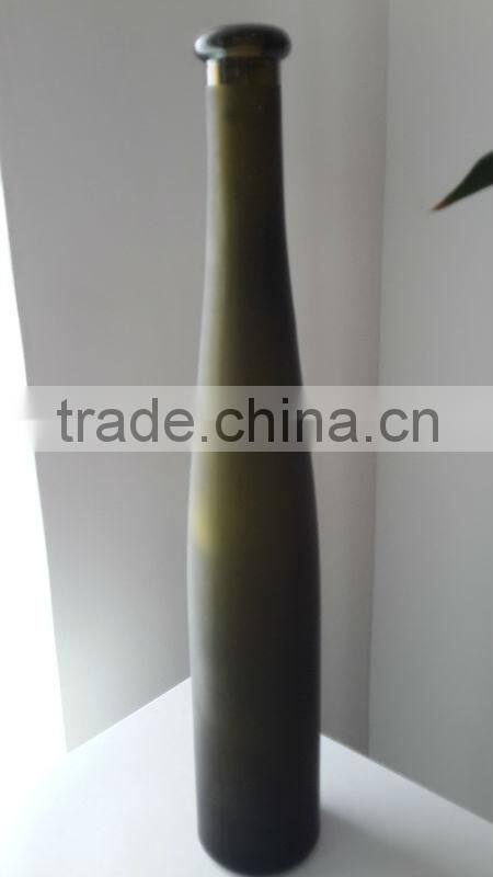 500ml Empty Black Frosted Ice Wine Glass Bottles For Sale-KP GLASS