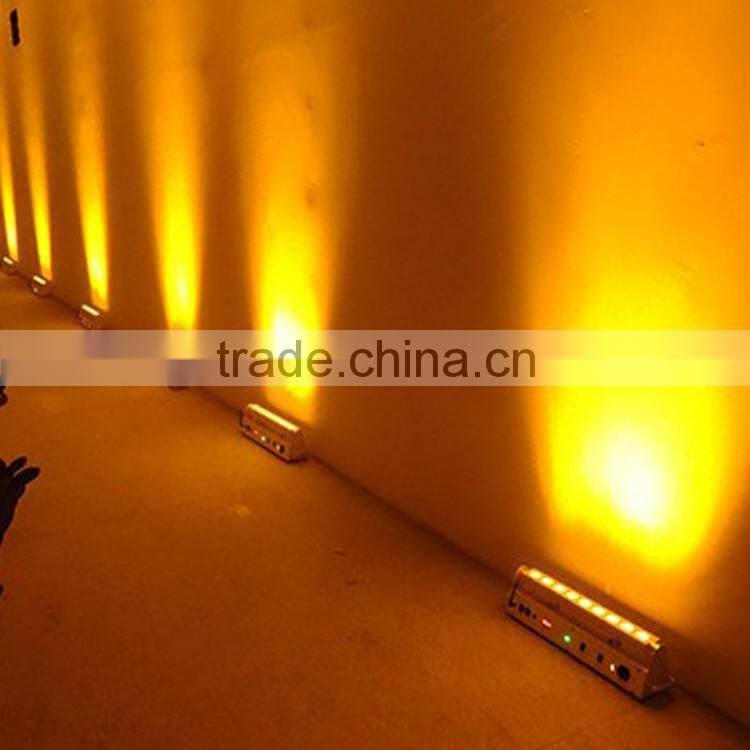Pro Lighting Rechargeable DMX Wireless Battery Powered Backdrop 6in1 RGBWA+UV 9*18w LED Wall Washer